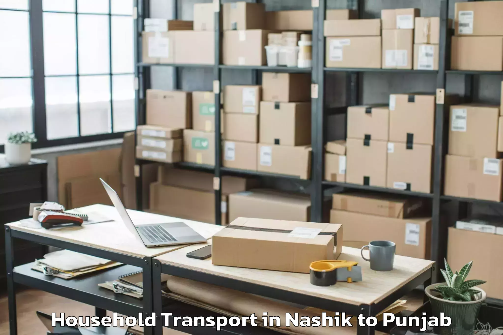 Efficient Nashik to Dasua Household Transport